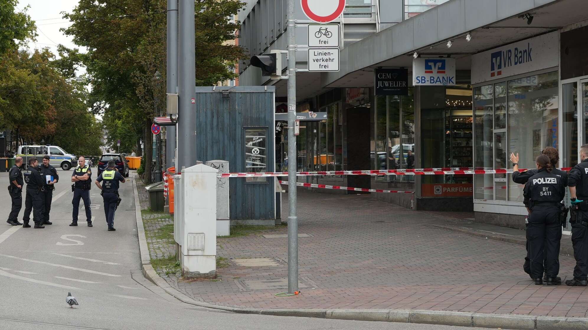 Explosion am Augsburger Hauptbahnhof