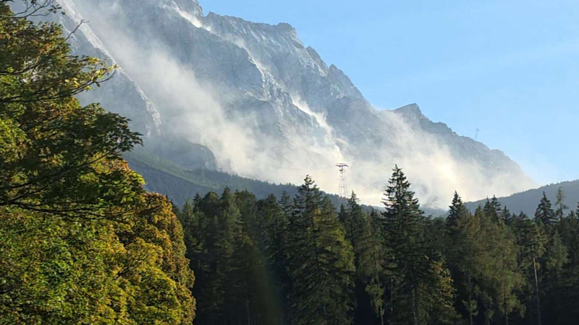 Felssturz an der Zugspitze