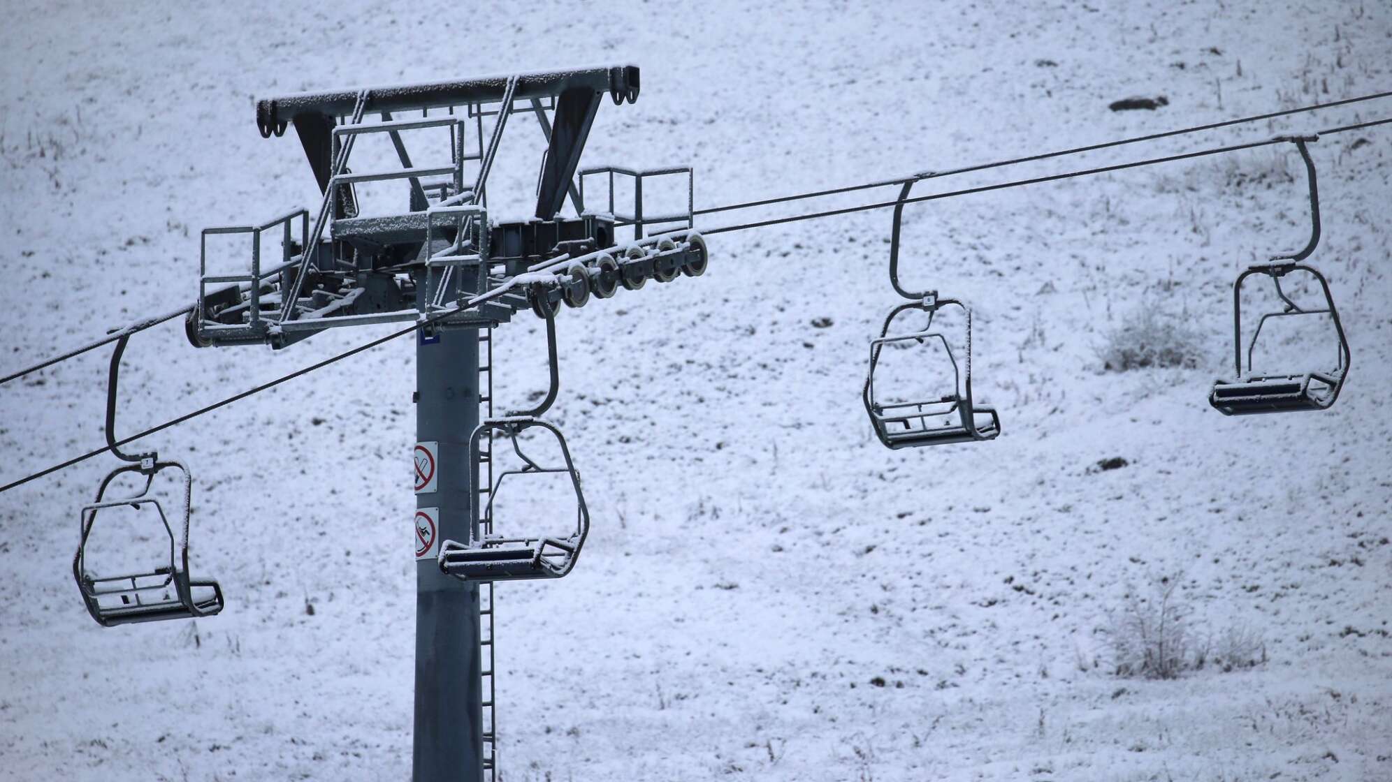 Schnee in höheren Lagen Bayerns